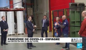Coronavirus : Emmanuel Macron remercie les ouvrier d'une usine de masques