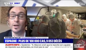 Coronavirus: plus de 100.000 cas et 9053 décès en Espagne