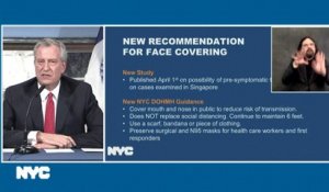 Virus: le maire de New-York demande aux habitants de "se couvrir le visage"