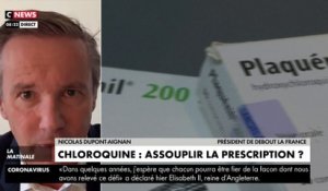 Nicolas Dupont-Aignan: «Si on ne tire pas les leçons, le déconfinement ne pourra pas avoir lieu»