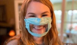 Pour favoriser l'insertion sociale, une étudiante confectionne des masques transparents pour les personnes sourdes