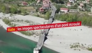 Italie : les images spectaculaires d'un pont écroulé