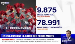 Coronavirus: 917 morts en 24h au Royaume-Uni, portant le bilan à 9875 morts