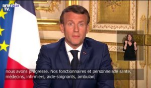 Emmanuel Macron rend hommage aux soignants, à "cette première ligne"