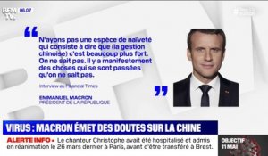 Emmanuel Macron émet des doutes sur la gestion chinoise du coronavirus