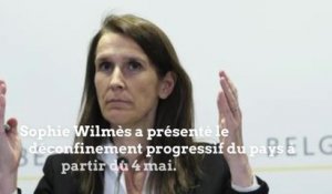 Sophie Wilmès présente le plan de déconfinement belge