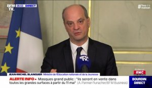 Jean-Michel Blanquer: "L'organisation par demi-journée n'est pas recommandé à l'école"