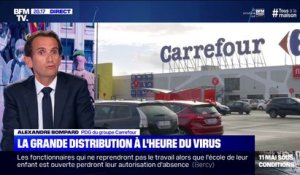 Alexandre Bompard, PDG de Carrefour : "On a tenu le choc (..) avec des équipes d'un engagement exceptionnel"