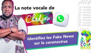 La note vocale de Chedjou #1 : Identifiez les Fake News sur le coronavirus