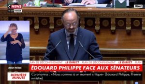 Edouard Philippe a présenté le plan de déconfinement au Sénat