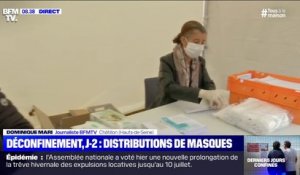 A Châtillon, la distribution de masques a commencé