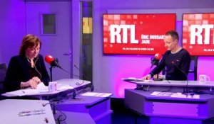 Thierry Lhermitte, Michel Cymes, Marc Lavoine & Daphné Burki dans "On refait la télé" du 09 mai 2020