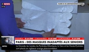 A Paris, polémique autour de masques inadaptés aux seniors