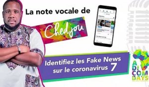 La note vocale de Chedjou #7 : Identifiez les Fake News sur le coronavirus