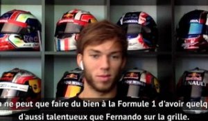 Formule 1 - Gasly : "Le retour d'Alonso ? Ce serait incroyable"