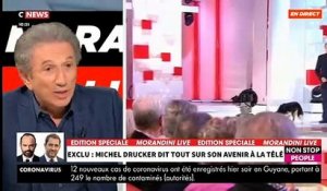 EXCLU - Michel Drucker dans "Morandini Live": "Je n’ai pas eu peur de la mort, mais je veux mourir après une belle émission et un bon audimat" - VIDEO