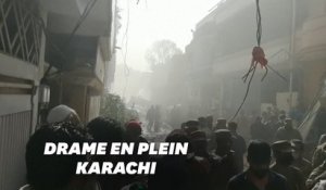 Au Pakistan, un avion de ligne s'écrase sur un quartier résidentiel de Karachi