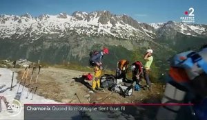 Haute-Savoie : à 200 m au-dessus du vide sur un fil minuscule