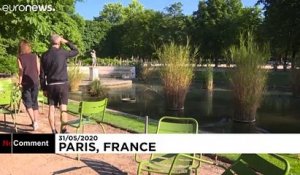 La jardin des Tuileries a rouvert à Paris