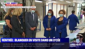 Déconfinement, phase 2: Jean-Michel Blanquer en visite dans un lycée des Yvelines