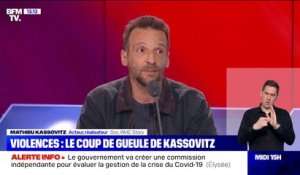 "On la comprend, cette violence policière, mais il y a des lois": le coup de gueule de Mathieu Kassovitz