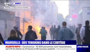 Manifestation contre le racisme: des tensions en cours à Marseille