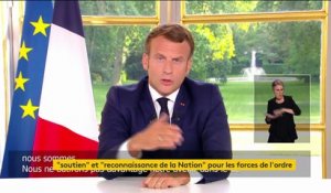 "Sans policiers et gendarmes, pas de sécurité ni de liberté", rappelle Emmanuel Macron