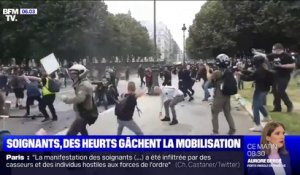 La manifestation des soignants gâchée par des heurts à Paris