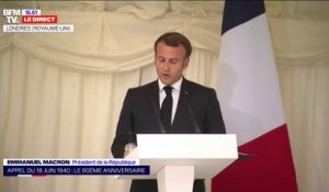Emmanuel Macron: "Je décerne, à titre exceptionnel, la croix de la Légion d'honneur" à la ville de Londres