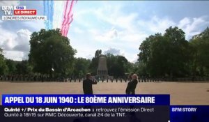 Appel du 18-Juin: la Patrouille de France et les Red Arrows britanniques survolent Londres