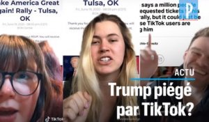 Sur TikTok, des internautes affirment avoir saboté le meeting de Trump