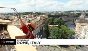 A Rome, une restauration en apesanteur