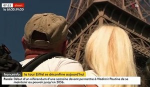 Fermée depuis le 13 mars en raison du coronavirus, la tour Eiffel rouvre aujourd’hui ses portes au public - VIDEO