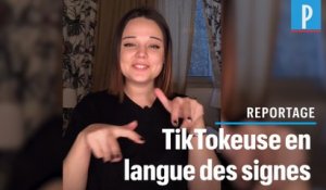 Camille utilise TikTok pour communiquer en langue des signes