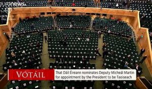 Irlande : le dirigeant du Fianna Fail Micheál Martin élu Premier ministre par les députés