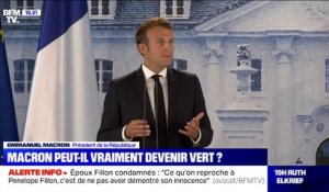 Emmanuel Macron: "L'ambition climatique ne doit pas être en réaction à quelque cycle électoral que ce soit"
