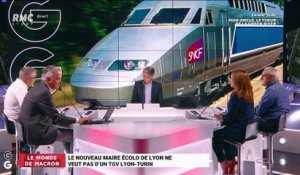Le monde de Macron: Le nouveau maire écolo de Lyon ne veut pas d'un TGV Lyon-Turin - 02/07