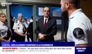 Jean Castex en déplacement surprise au commissariat de La Courneuve