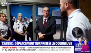 Jean Castex en visite surprise au commissariat de La Courneuve
