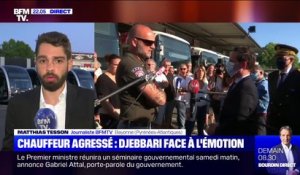 Jean-Baptiste Djebbari s'est rendu à Bayonne pour rencontrer les chauffeurs de bus après l'agression d'un de leur collègue