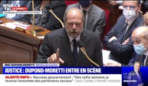La première prise de parole très compliquée de Dupond-Moretti à l'Assemblée