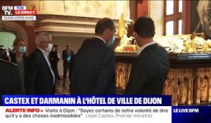 Castex et Darmanin à l'hôtel de ville de Dijon - 10/07