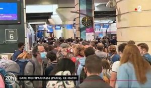 Coronavirus - Le reportages édifiant de France 2  sur les voyageurs entassés dans les gares pour des départs en vacances d'été avec une distanciation sociale impossible