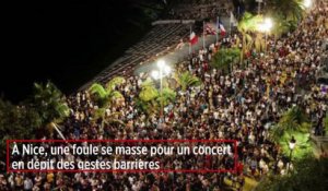 Covid-19 : à Nice, une foule se masse pour un concert