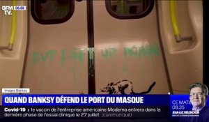 Banksy défend le port du masque dans le métro de Londres