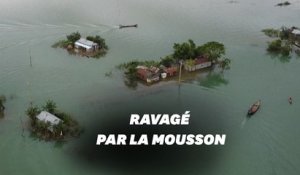 Le Bangladesh ravagé par la mousson, un tiers du pays sous l'eau