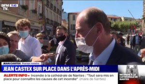 Incendie de la cathédrale de Nantes: Jean Castex "veut savoir ce qu'il s'est passé"