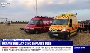 Accident sur l'A7: le procureur de Valence évoque "une explosion" et le déroulé du drame