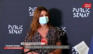 Affaire Darmanin : Marlène Schiappa dénonce "les commentaires (...) qui ne servent pas le débat public"