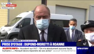 Roanne: "La prise d'otage connaît un épilogue heureux", selon Eric Dupond-Moretti